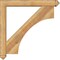 Ekena Millwork Westlake Arts and Crafts Rough Sawn Bracket w/ Offset Brace, Western Red Cedar, 6"W x 40"D x 40"H BKT0604X40X40WTL03RWR - alternate 4